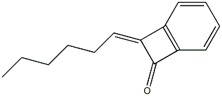 8-Hexylidenebicyclo[4.2.0]octa-1(6),2,4-trien-7-one Structure