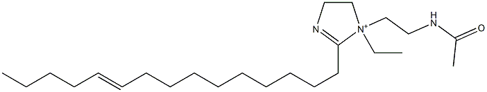 1-[2-(Acetylamino)ethyl]-1-ethyl-2-(10-pentadecenyl)-2-imidazoline-1-ium Struktur