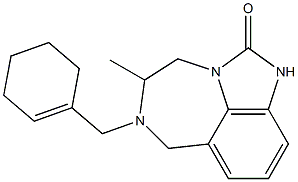 4,5,6,7-Tetrahydro-5-methyl-6-(1-cyclohexenylmethyl)imidazo[4,5,1-jk][1,4]benzodiazepin-2(1H)-one