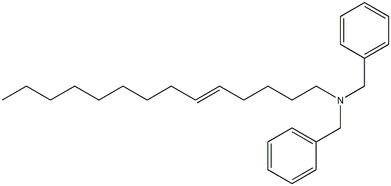 (5-Tetradecenyl)dibenzylamine Structure