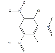 1-tert-Butyl-5-methyl-3-chloro-2,4,6-trinitrobenzene,,结构式
