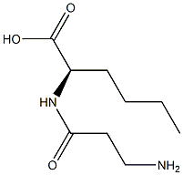 (R)-2-(3-Aminopropanoylamino)hexanoic acid Structure