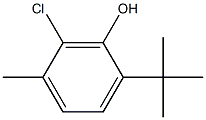 2-tert-Butyl-6-chloro-5-methylphenol 结构式