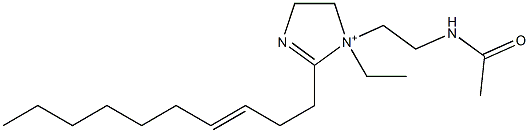 1-[2-(Acetylamino)ethyl]-2-(3-decenyl)-1-ethyl-2-imidazoline-1-ium Struktur