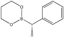 2-[(S)-1-フェニルエチル]-1,3,2-ジオキサボリナン 化学構造式