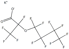 2,3,3,3-Tetrafluoro-2-(nonafluorobutoxy)propionic acid potassium salt Structure