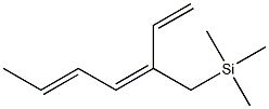 (3E,5E)-3-[(トリメチルシリル)メチル]-1,3,5-ヘプタトリエン 化学構造式