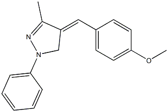 1-Phenyl-3-methyl-4,5-dihydro-4-(4-methoxybenzylidene)-1H-pyrazole