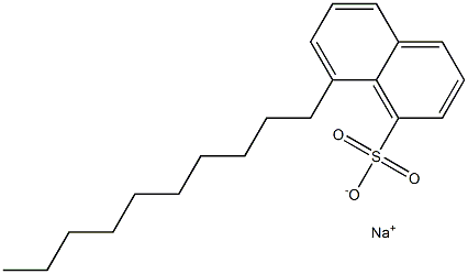 8-Decyl-1-naphthalenesulfonic acid sodium salt Structure