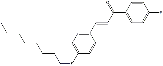 4-((Octylthio))-4'-fluorochalcone Structure