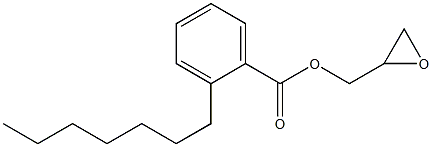 2-Heptylbenzoic acid glycidyl ester Structure