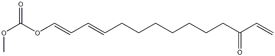 (11E,13E)-14-(Methoxycarbonyloxy)-1,11,13-tetradecatrien-3-one Structure