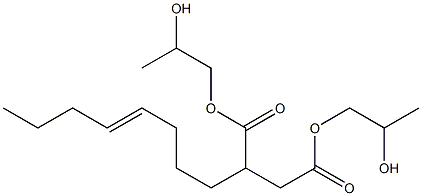 2-(4-Octenyl)succinic acid bis(2-hydroxypropyl) ester Structure
