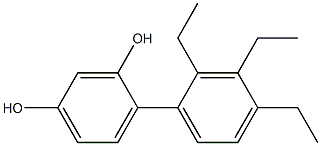 4-(2,3,4-Triethylphenyl)benzene-1,3-diol