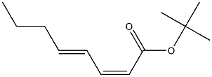 (2Z,4E)-2,4-オクタジエン酸tert-ブチル 化学構造式