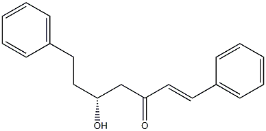 (R)-5-Hydroxy-1,7-diphenyl-1-hepten-3-one Struktur