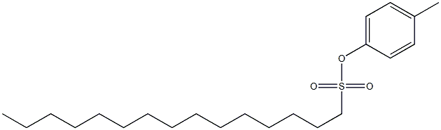 1-Pentadecanesulfonic acid 4-methylphenyl ester Struktur