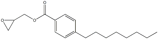 4-オクチル安息香酸グリシジル 化学構造式