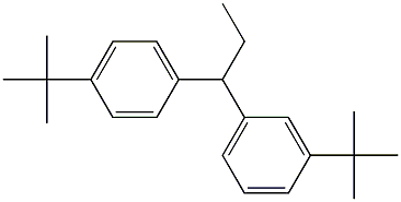 1-(3-tert-Butylphenyl)-1-(4-tert-butylphenyl)propane Struktur
