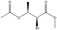 (2S,3S)-3-Acetoxy-2-bromobutyric acid methyl ester Structure