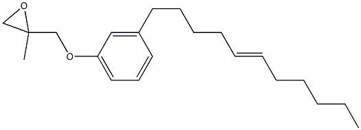 3-(5-Undecenyl)phenyl 2-methylglycidyl ether Structure