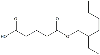 グルタル酸水素1-(2-エチルヘキシル) 化学構造式