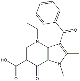 3-Benzoyl-4,7-dihydro-4-ethyl-1,2-dimethyl-7-oxo-1H-pyrrolo[3,2-b]pyridine-6-carboxylic acid