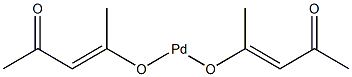 Bis(1-methyl-3-oxo-1-butenyloxy) palladium(II)