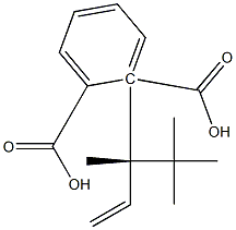 (+)-Phthalic acid hydrogen 1-[(S)-3,4,4-trimethyl-1-pentene-3-yl] ester Structure