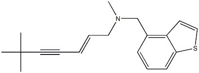 (2E)-6,6,N-Trimethyl-N-(1-benzothiophen-4-ylmethyl)-2-hepten-4-yn-1-amine Structure
