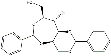 1-O,3-O:2-O,5-O-Dibenzylidene-L-glucitol 结构式
