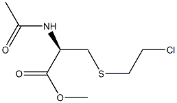 N-アセチル-3-[(2-クロロエチル)チオ]-L-アラニンメチル 化学構造式