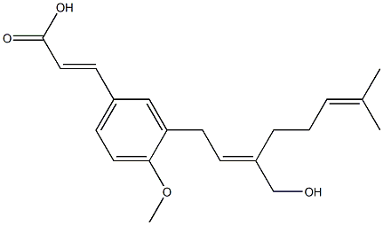 3-[(2E)-3-(Hydroxymethyl)-7-methyl-2,6-octadien-1-yl]-4-methoxy-trans-cinnamic acid