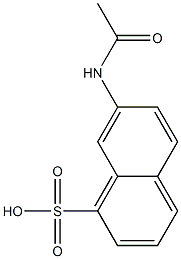 7-Acetylamino-1-naphthalenesulfonic acid Struktur