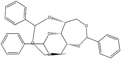 1-O,5-O:2-O,4-O:3-O,6-O-Tribenzylidene-D-glucitol 结构式