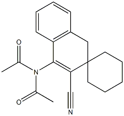 4-(Diacetylamino)spiro[naphthalene-2(1H),1'-cyclohexane]-3-carbonitrile Structure