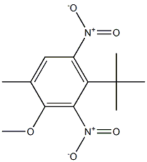 1-tert-Butyl-4-methyl-3-methoxy-2,6-dinitrobenzene Struktur