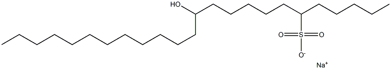  12-Hydroxytetracosane-6-sulfonic acid sodium salt