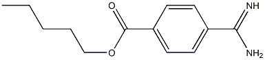 p-Amidinobenzoic acid pentyl ester Struktur