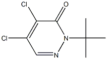 1-tert-Butyl-4,5-dichloropyridazine-6(1H)-one Structure
