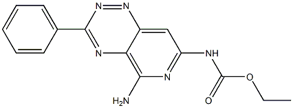 N-(5-Amino-3-phenylpyrido[3,4-e]-1,2,4-triazin-7-yl)carbamic acid ethyl ester