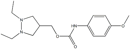  4-Methoxyphenylcarbamic acid 1,2-diethylpyrazolidin-4-ylmethyl ester