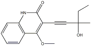  3-(3-Hydroxy-3-methyl-1-pentynyl)-4-methoxyquinolin-2(1H)-one