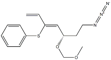 (3Z,5S)-7-Azido-5-methoxymethoxy-3-phenylthio-1,3-heptadiene Struktur