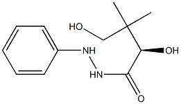[R,(+)]-2,4-ジヒドロキシ-3,3-ジメチル酪酸2-フェニルヒドラジド 化学構造式