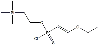 2-Ethoxyethenylphosphonochloridothioic acid 2-(trimethylsilyl)ethyl ester