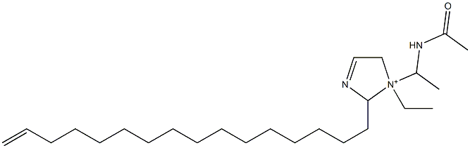 1-[1-(Acetylamino)ethyl]-1-ethyl-2-(15-hexadecenyl)-3-imidazoline-1-ium Struktur