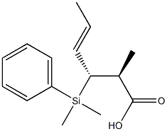 (2S,3R,4E)-2-Methyl-3-[dimethyl(phenyl)silyl]-4-hexenoic acid