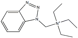(1H-Benzotriazol-1-ylmethyl)triethylaminium Structure