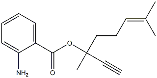 o-Aminobenzoic acid 1-ethynyl-1,5-dimethyl-4-hexenyl ester Struktur